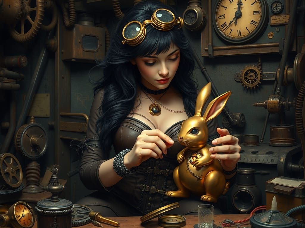Clockwork Bunny  by @JSCA