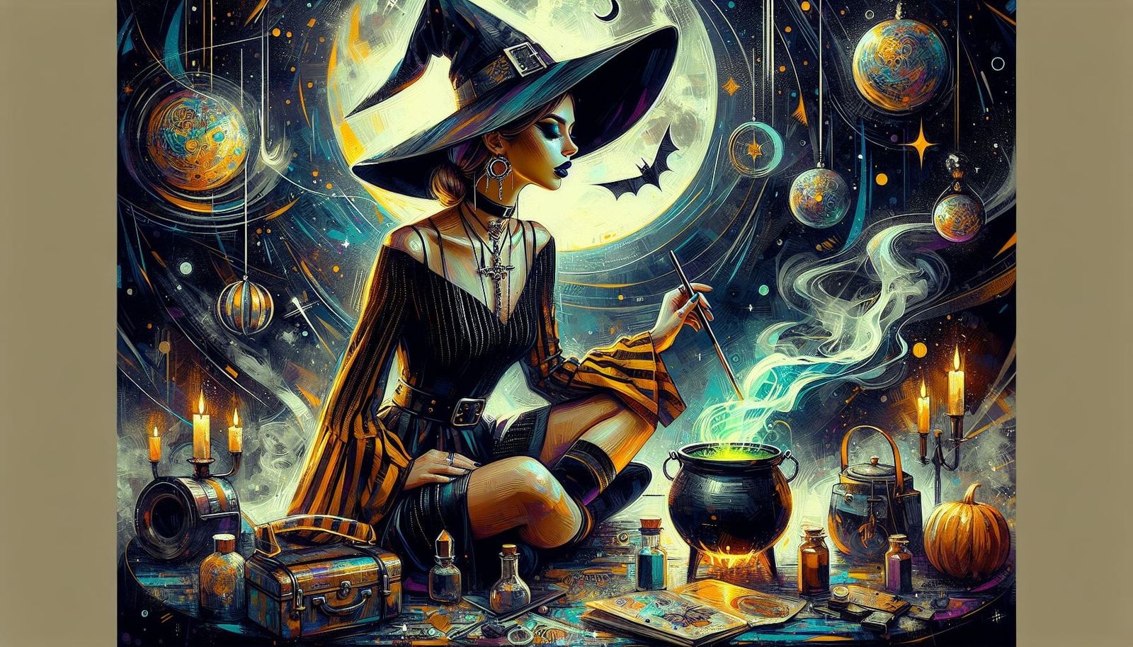 Winner of the best dressed witch award