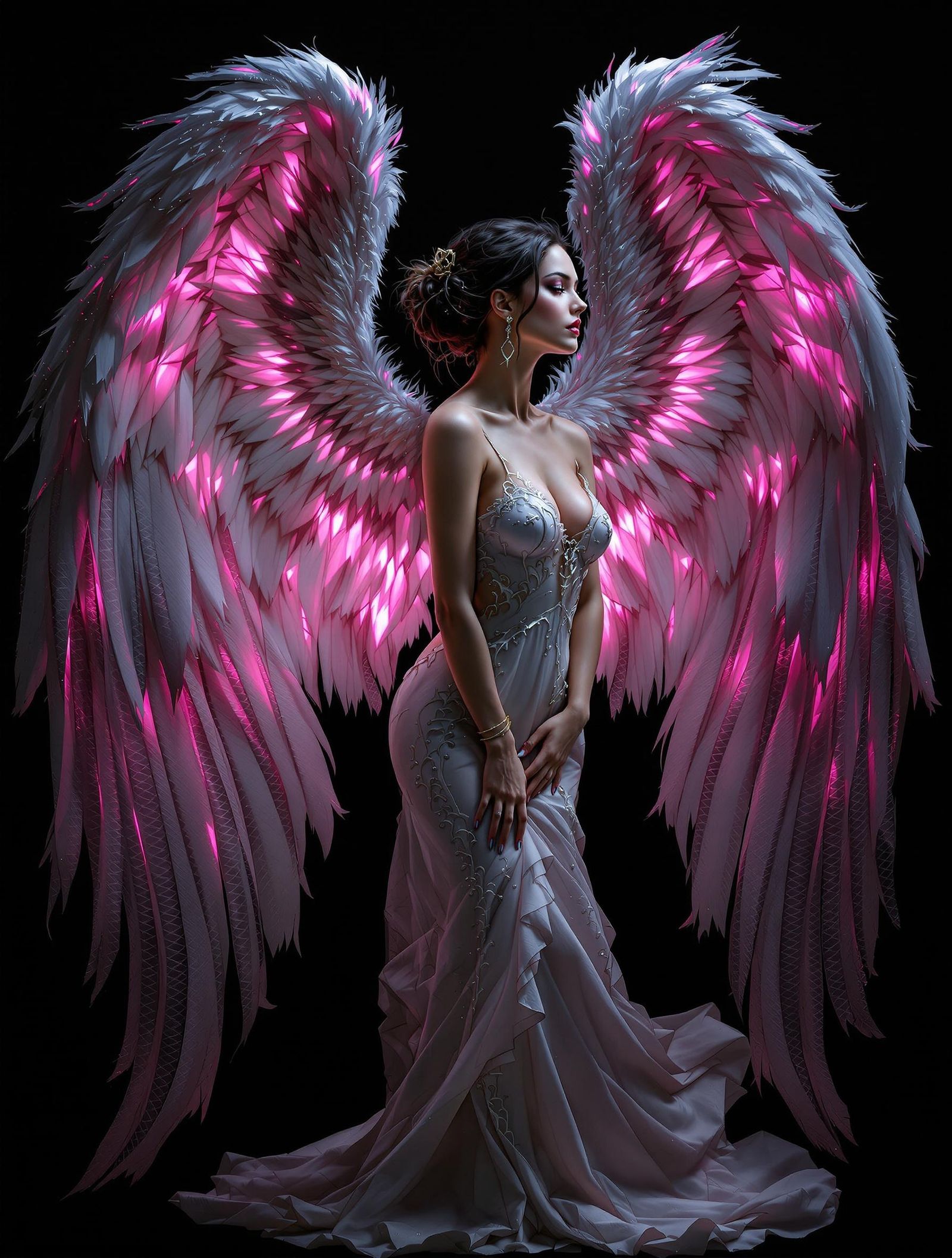 Angel with Pink Wings