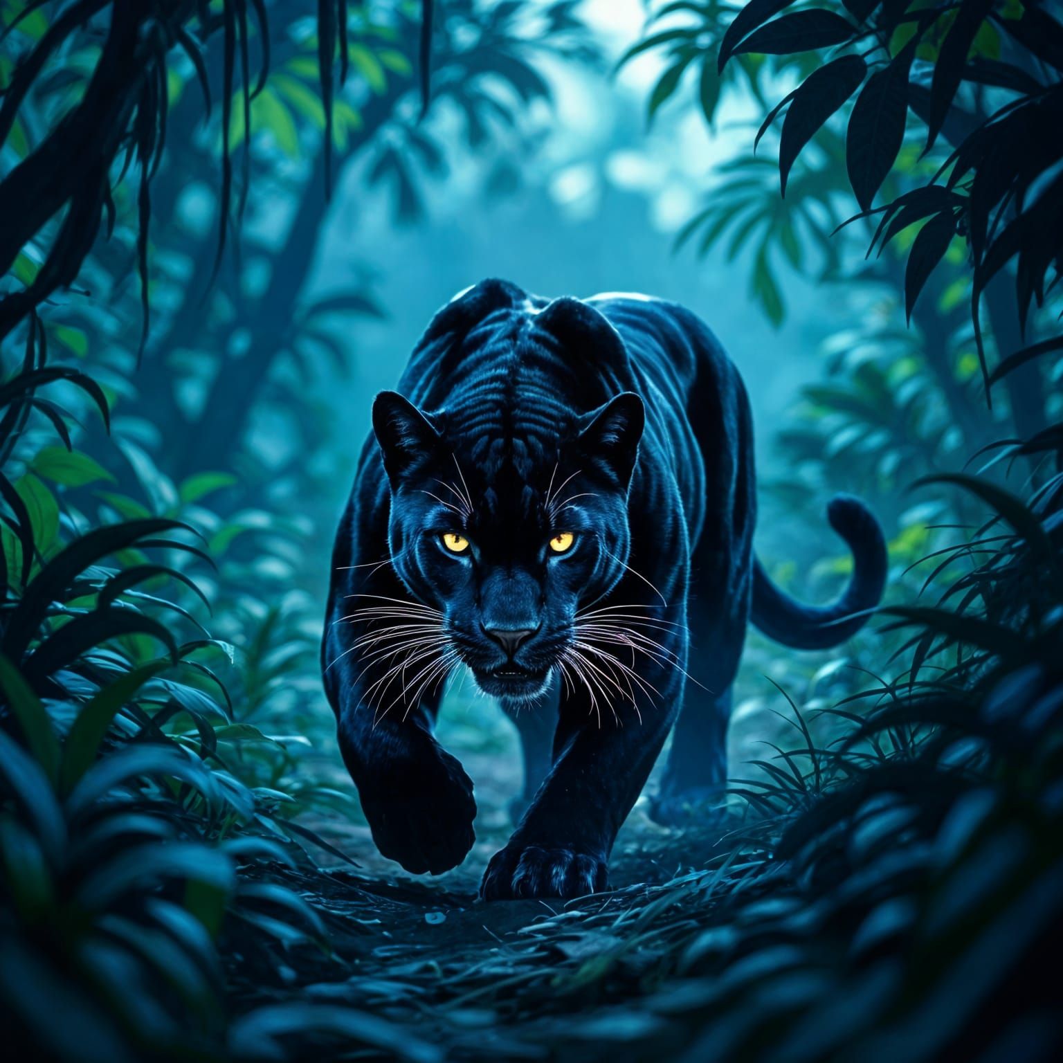 Black Panther on the prowl