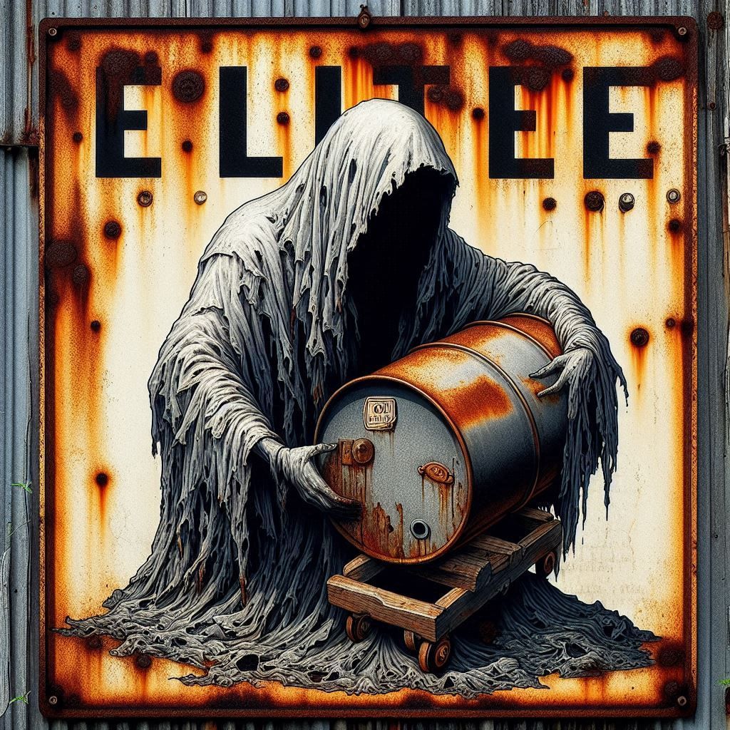 ANTIQUE POST APOCALYPTIC OIL RENDERING PLANT