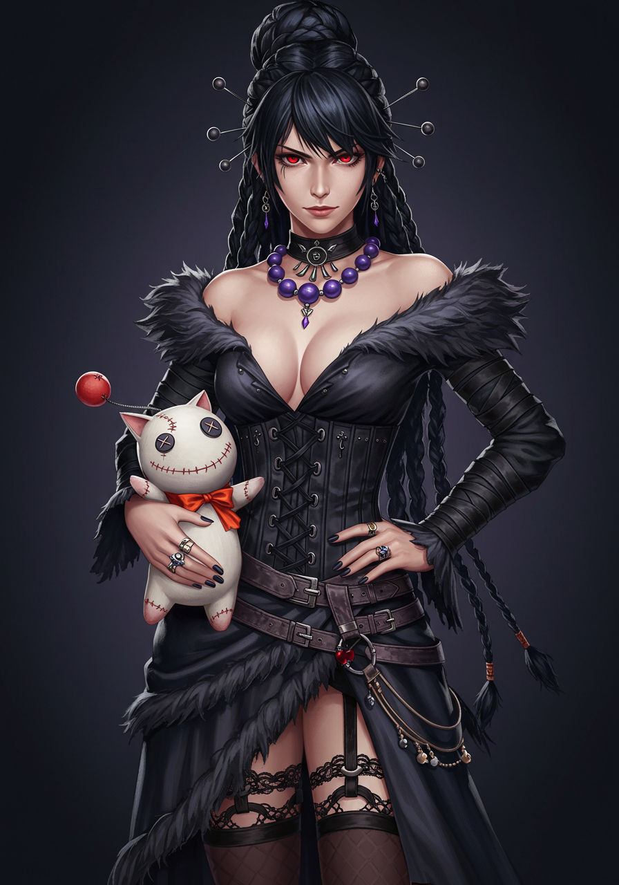 Final Fantasy 10 - Lulu with Moogle Doll #3