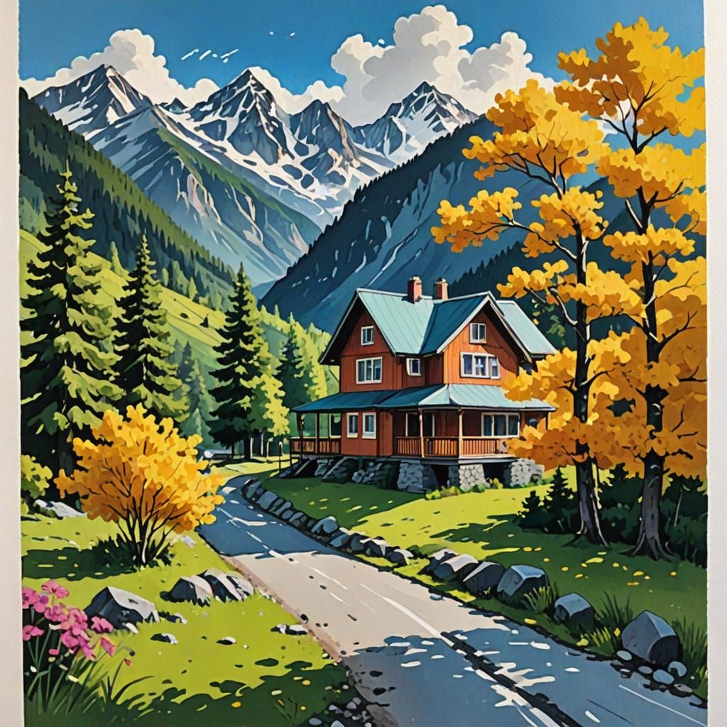 Couple Standing in Front of a House