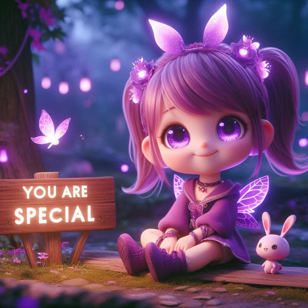 I'm a cutie patootie! STAY POSITIVE CHIBI FAIRY 55