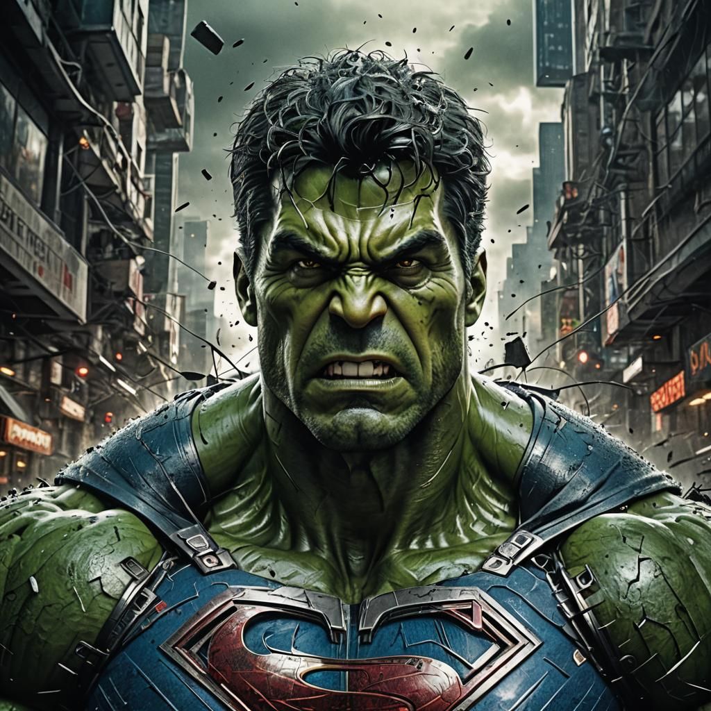 The hulk fusion superman
