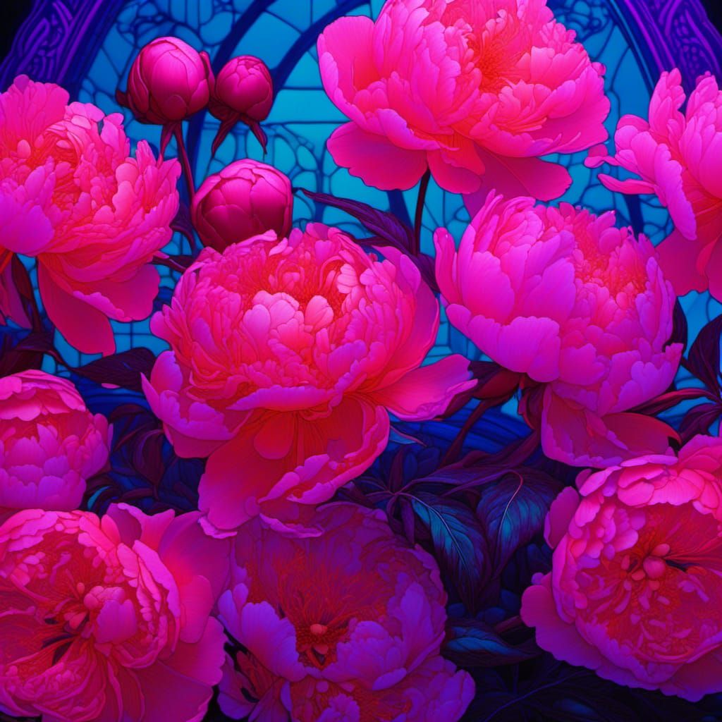BLACKLIGHT PEONIES 5