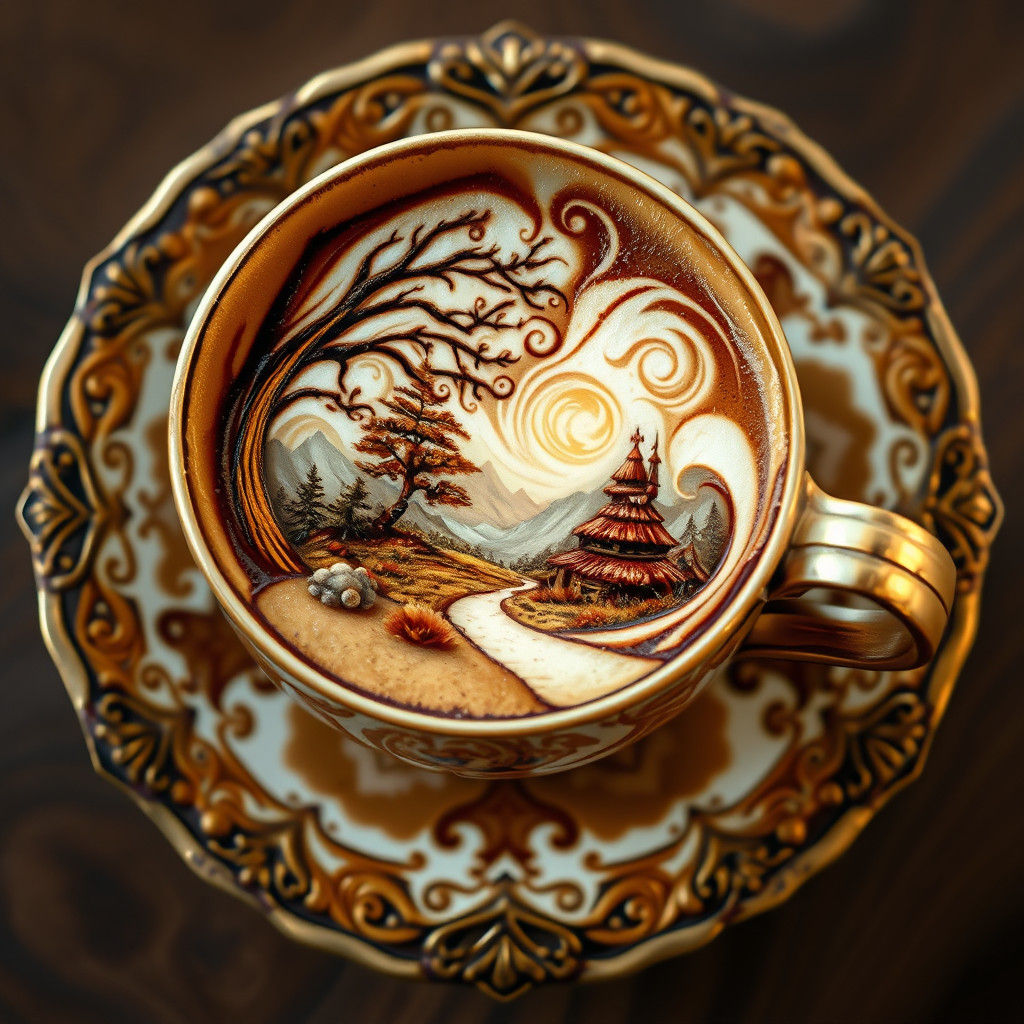 latte art  by @skeller