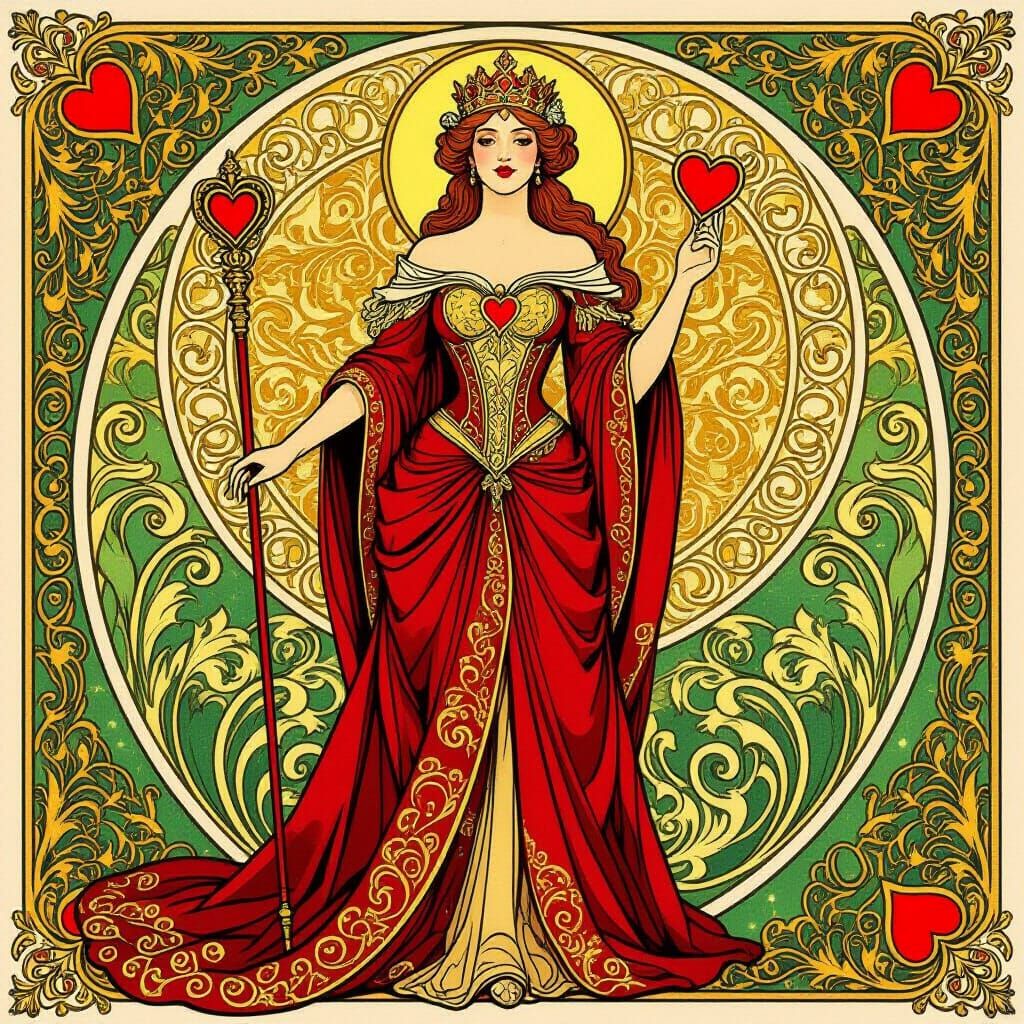 The Queen of Hearts in the deck of cards.  by @Emanu1