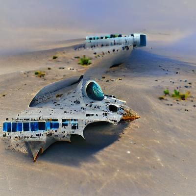 Desolate starship