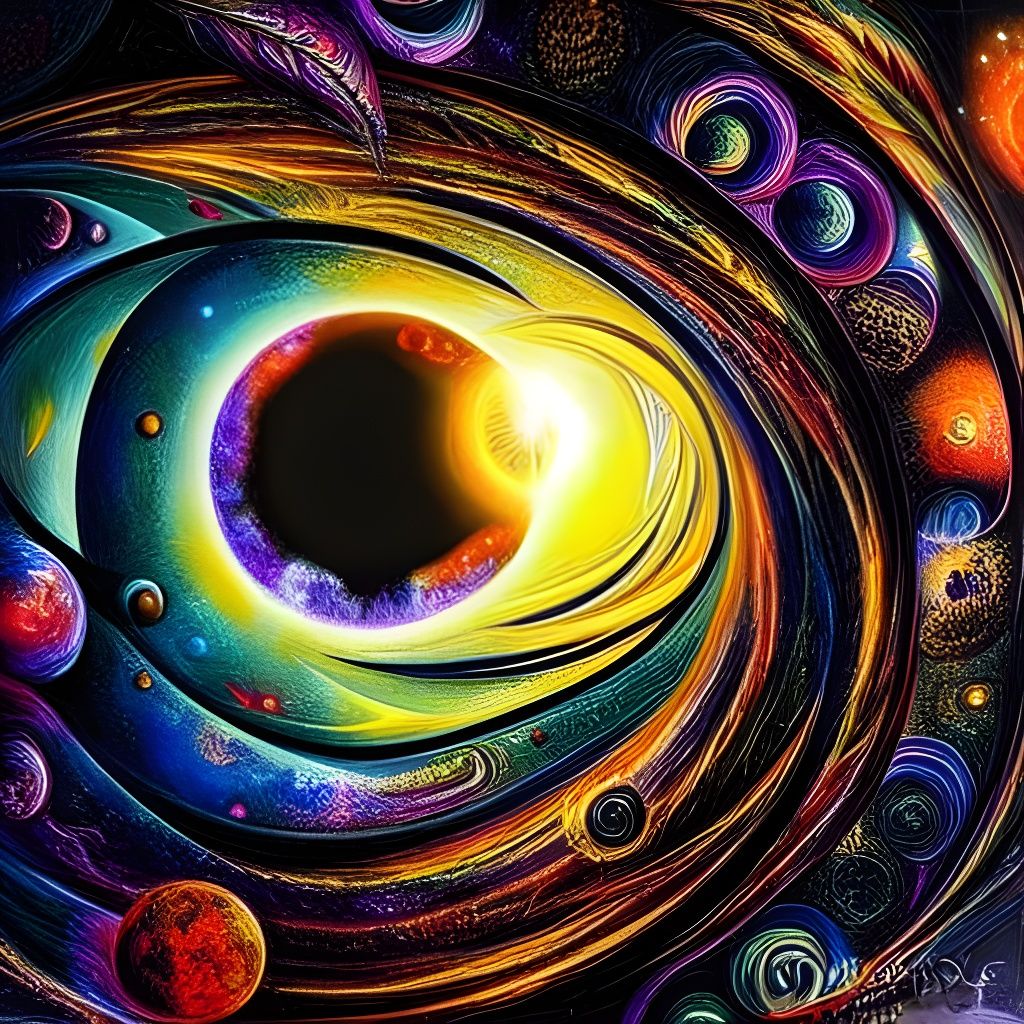 Black Hole Devouring Solar System - AI Generated Artwork - NightCafe ...