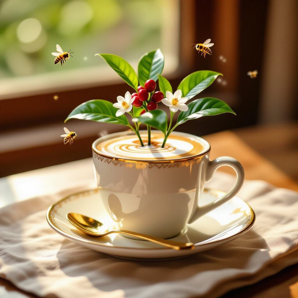Hidden in your daily latte is the life cycle of the coffee plant.