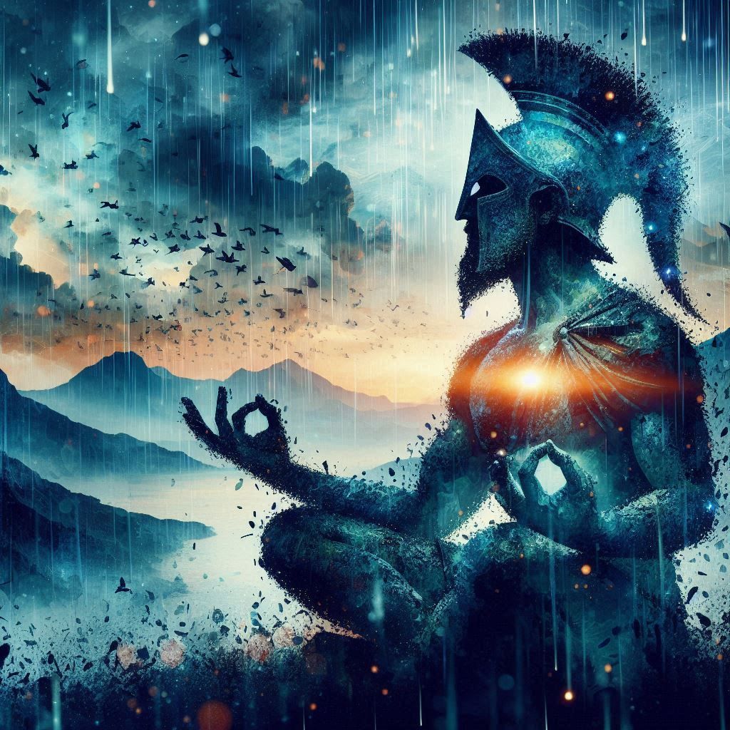 double exposure beautiful fantasy DALL-E 3 portrait landscap...