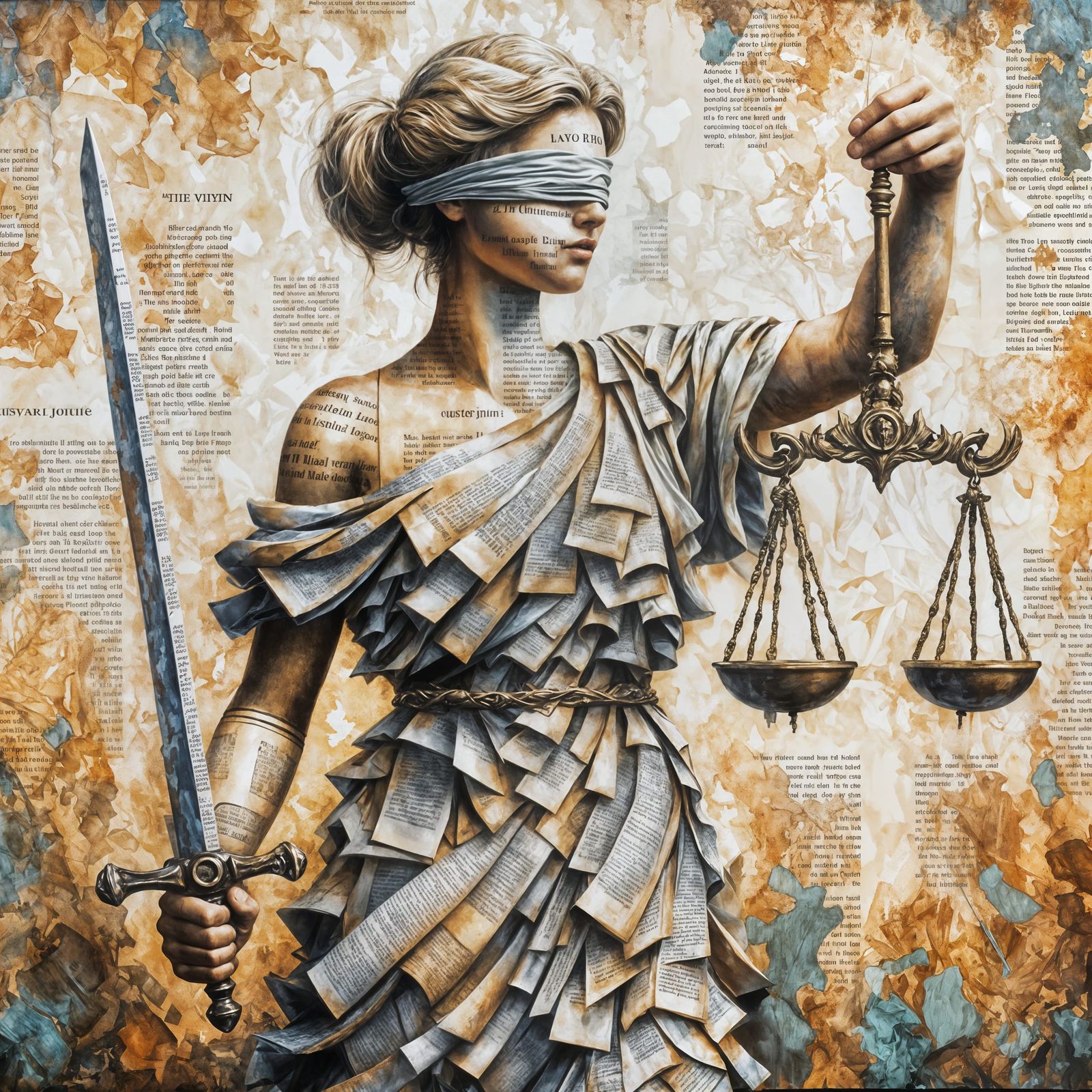 Lady Justice is blind  by @TSharp 