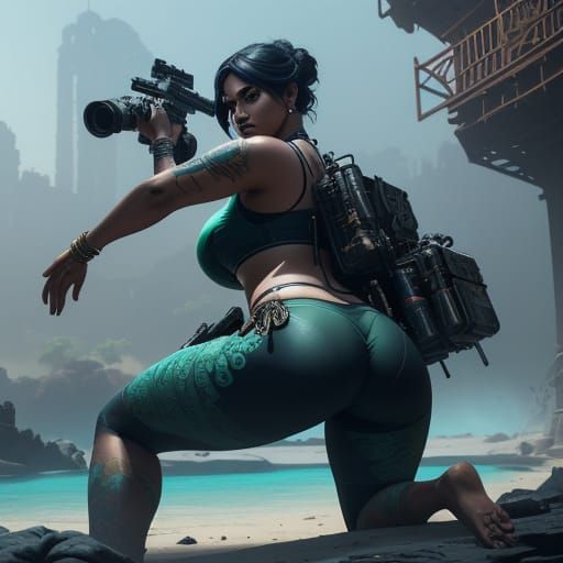 Daring Bollywood-Inspired 3D Artwork