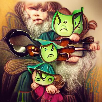 A riddle of fiddles, and grumpy littles.