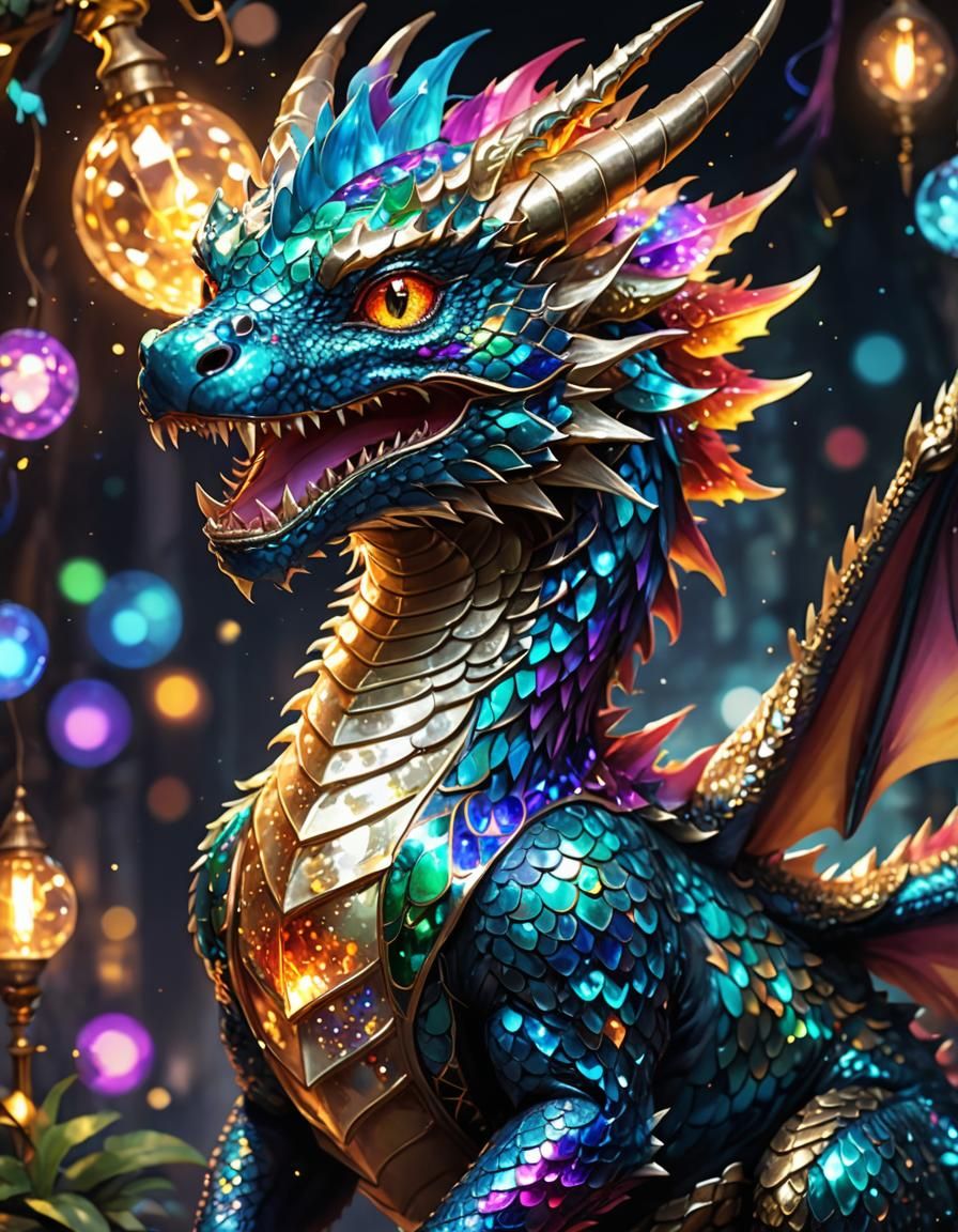 Rainbow Frill  by @DragonIdk