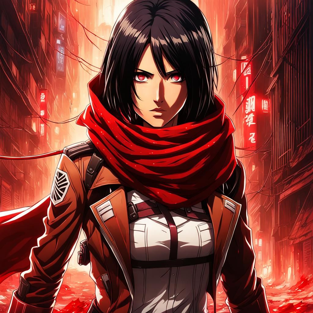 Mikasa Ackerman - AI Generated Artwork - NightCafe Creator