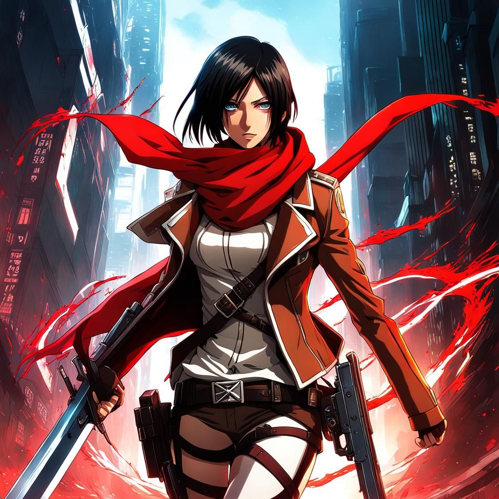 Mikasa Ackerman - AI Generated Artwork - NightCafe Creator