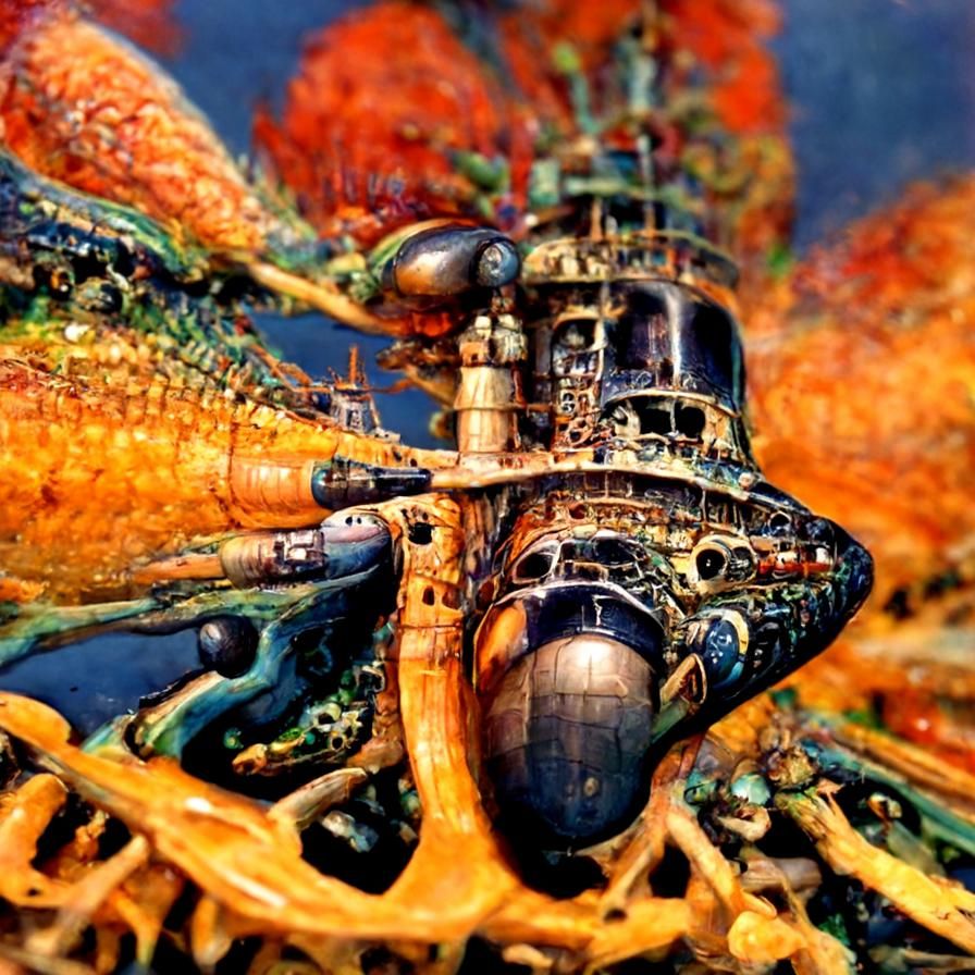 Intricate submarine Patrick Woodroffe