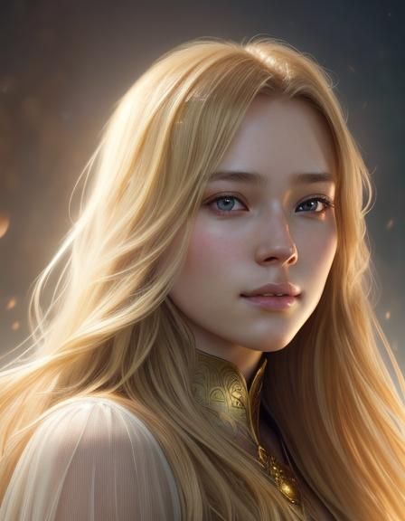 Blonde hair girl - AI Generated Artwork - NightCafe Creator