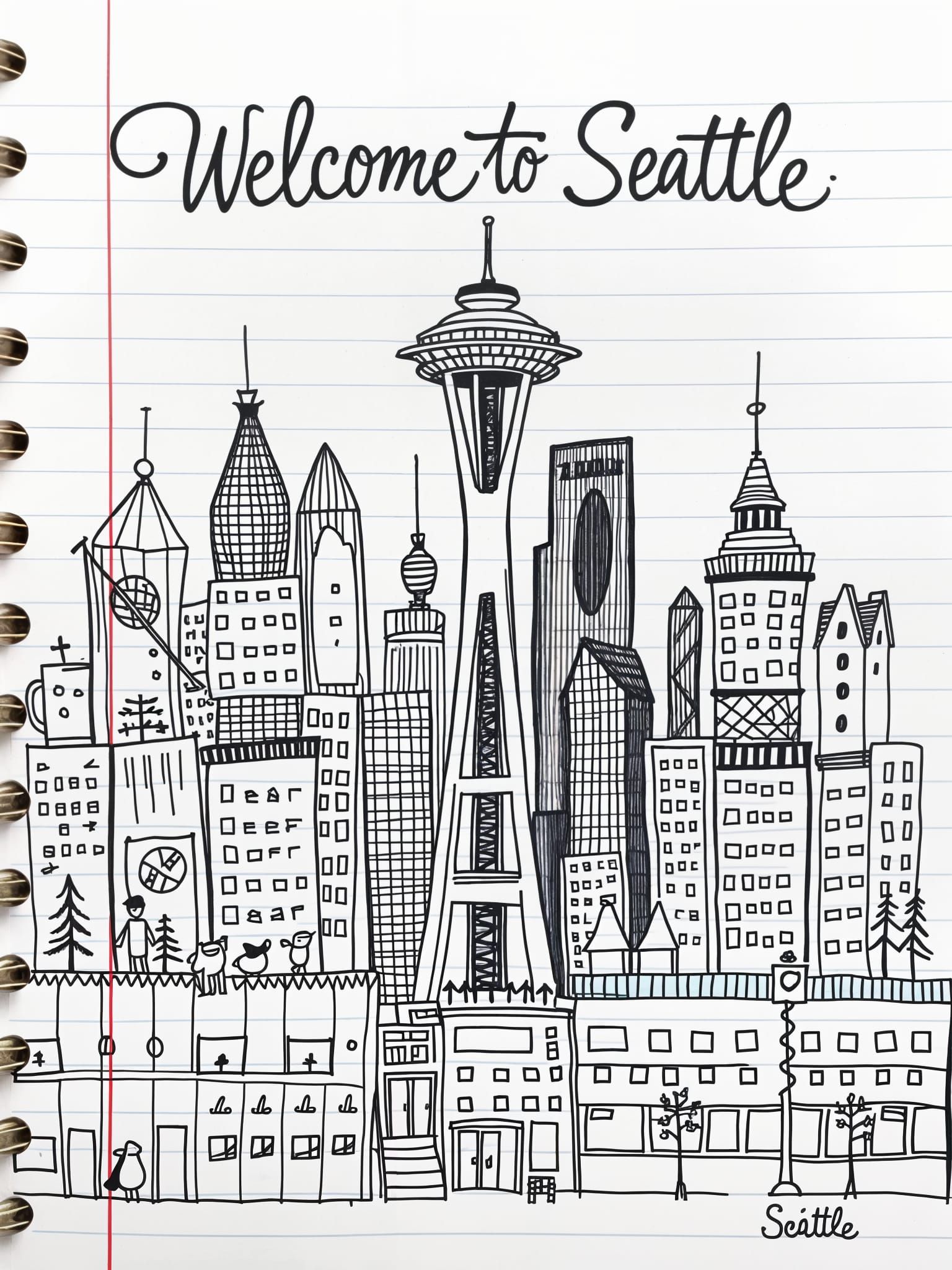Welcome to Seattle   by @Bluedream