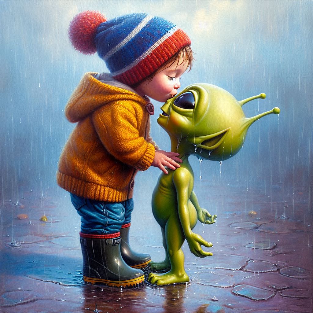 A Kiss Before E.T. Goes Home