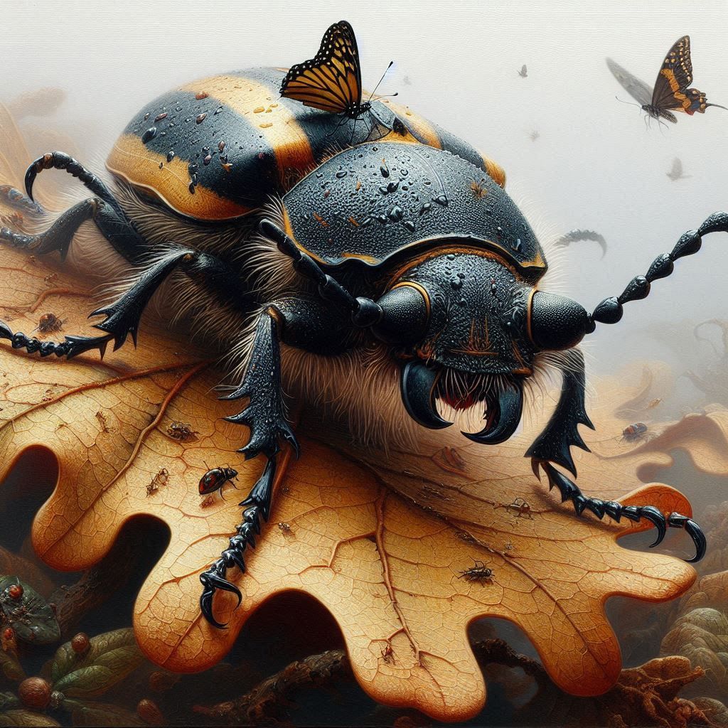 The beetle and the butterfly