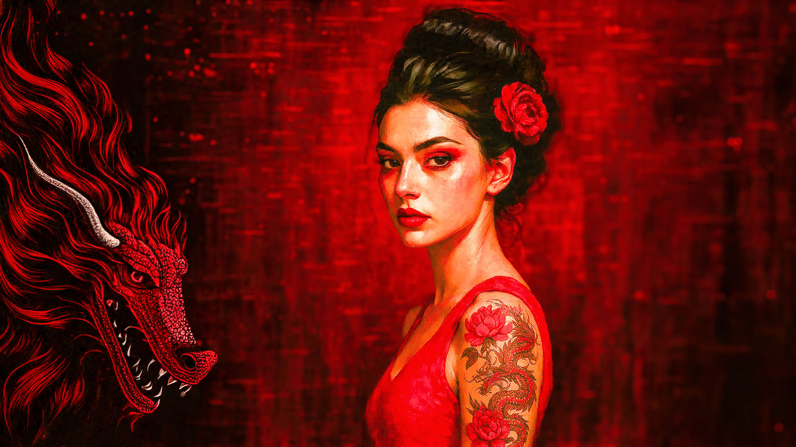 Girl with a dragon tattoo