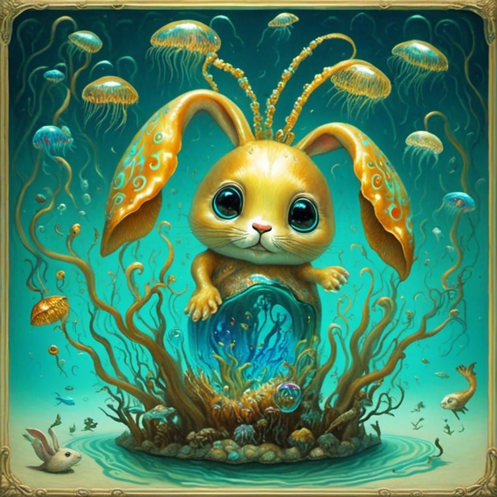 <lora:Alien Ocean:1.0> Fish bunny 