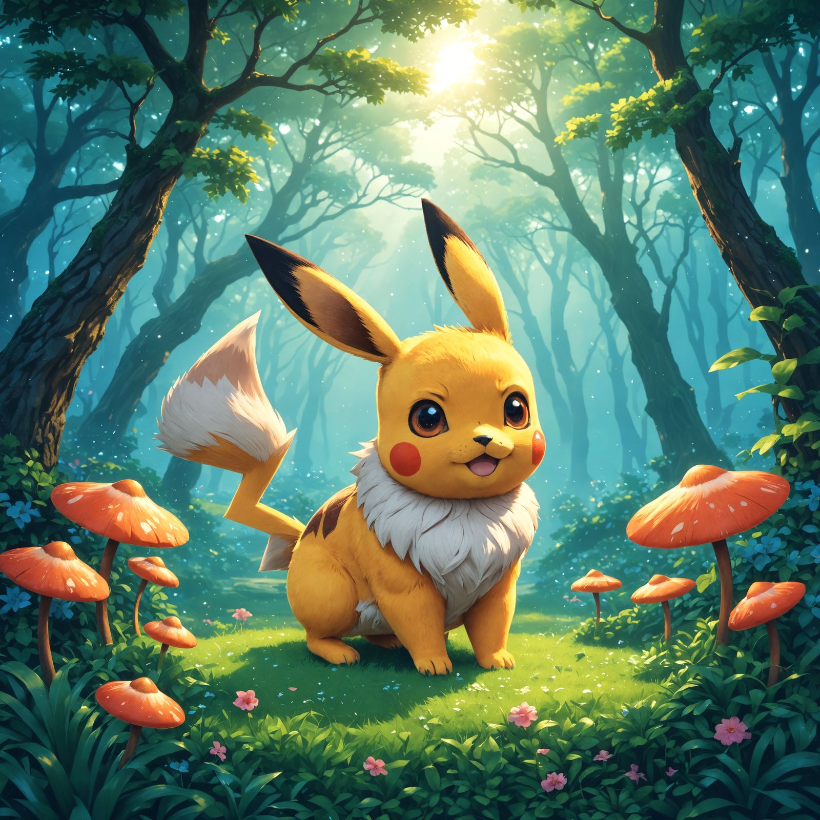 AI Generated Pokémon Illustration