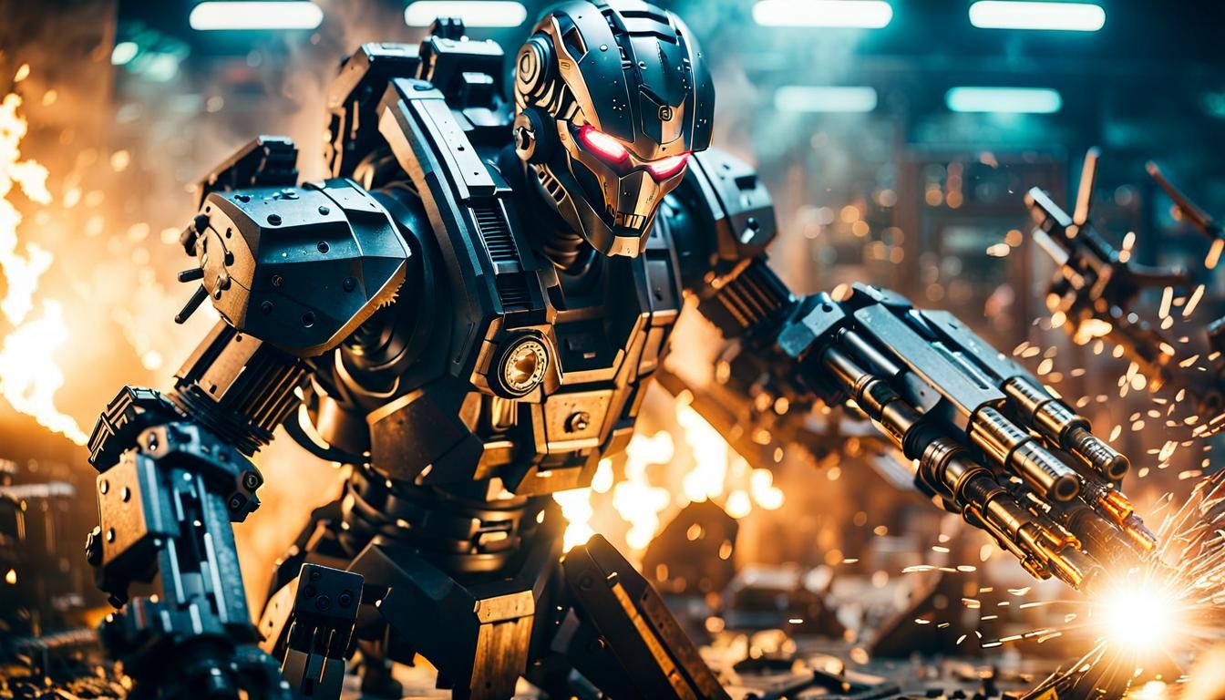 Destructive Cyborg destroys its lab