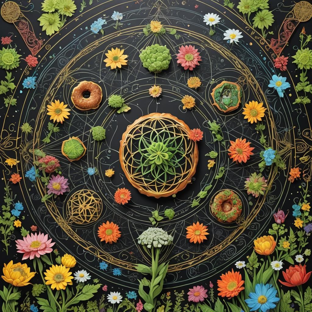 Merkcabas 
flower of life
labyrinth
tintin black board intri...