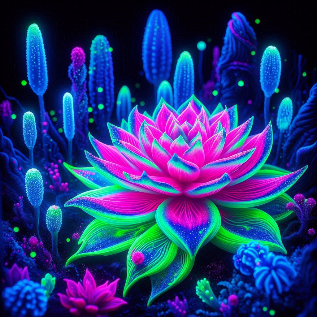 Groovy UV Flower.