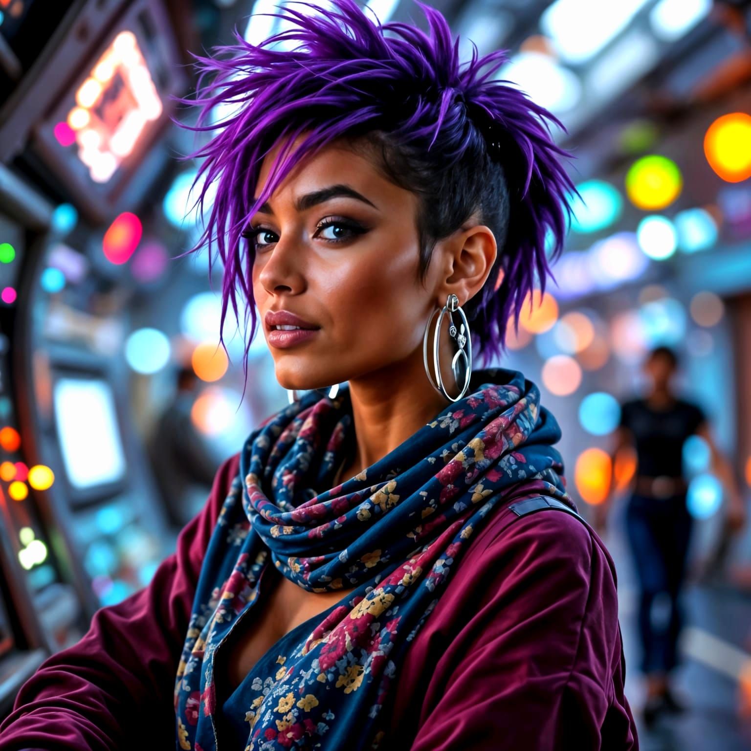 Space Station Woman 023