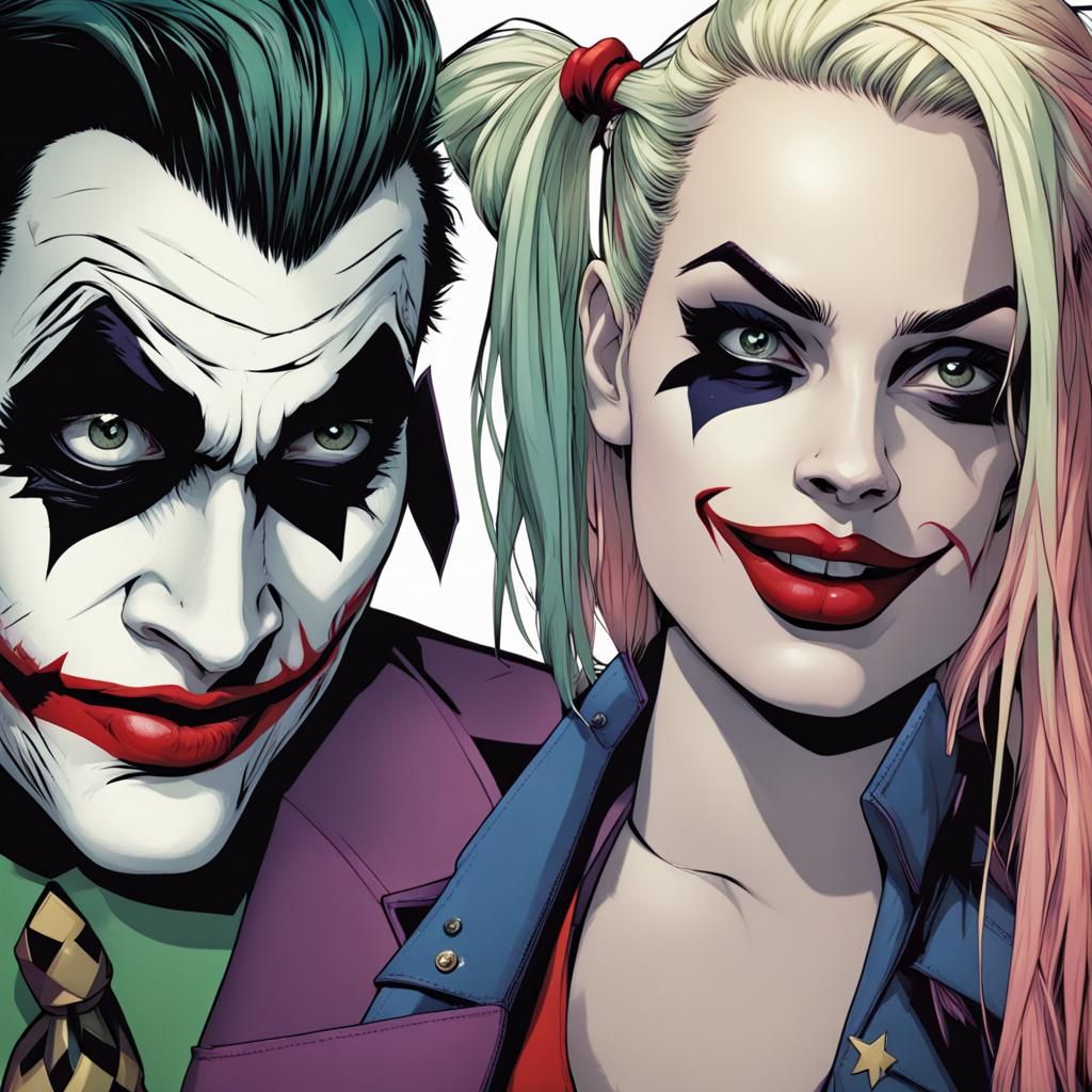 Harley Quinn and the joker together