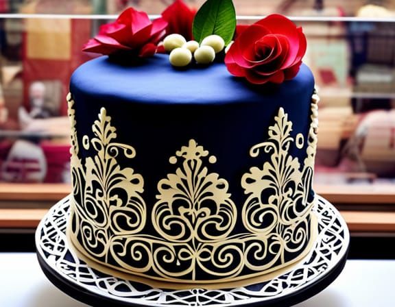 Refined Gothic cake.
