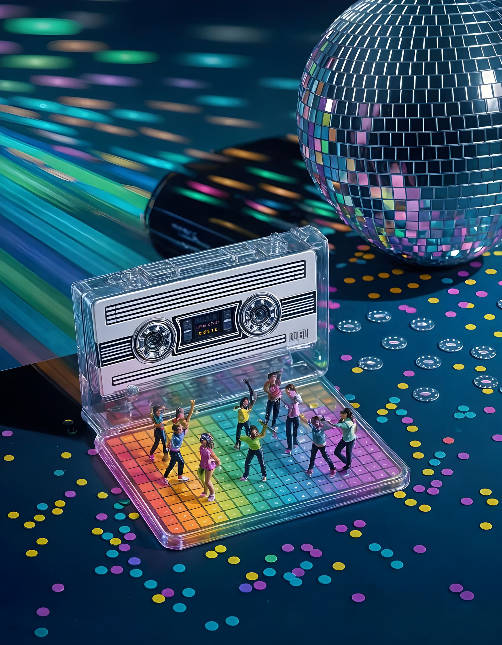 Disco Party in a Cassette Tape  by @Mallory Reese