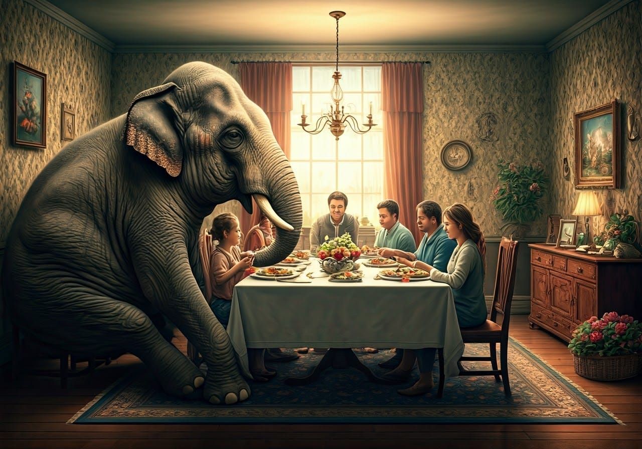 the elephant in the room   by @Fella Spears
