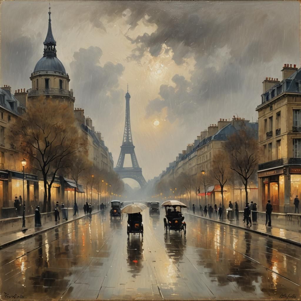 Paris in the rain…  by @CBinNYC