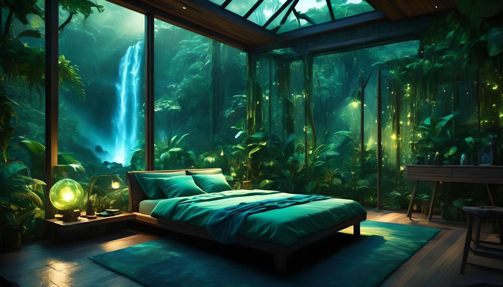 Serenity in the Rainforest 🍃🌧️🌿💚  by @Anaa