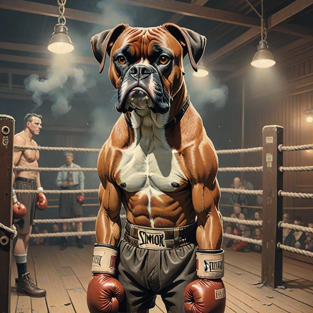 The Reluctant Boxer  by @St_Moses