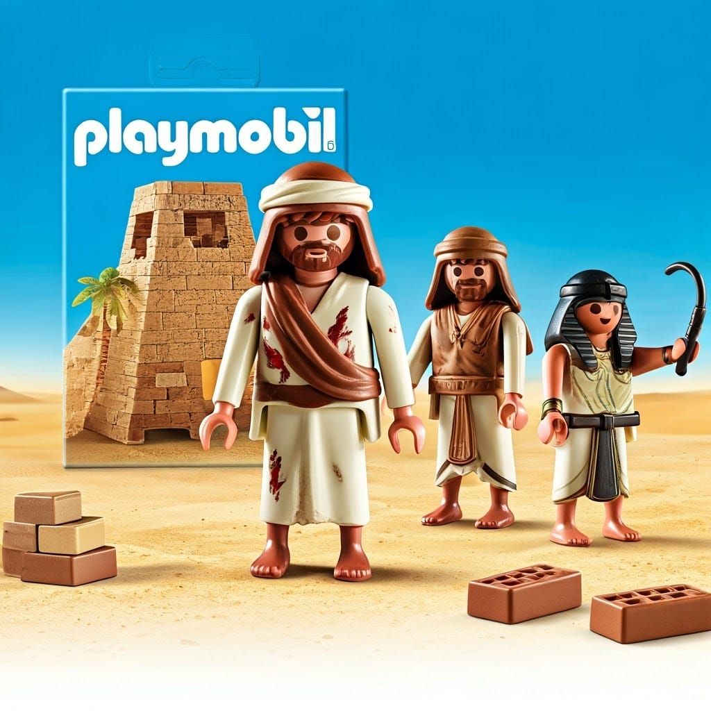 Israeli Figures Meet Egyptian Mission in Desert Playmobil Sc...