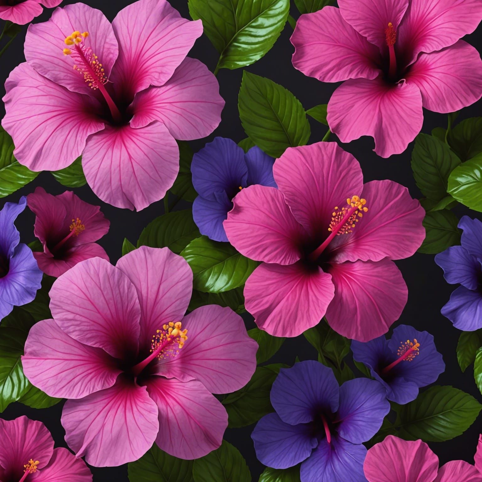 ddd-s-random-number-1-to-25-challenge-neon-pink-and-purple-hibiscus