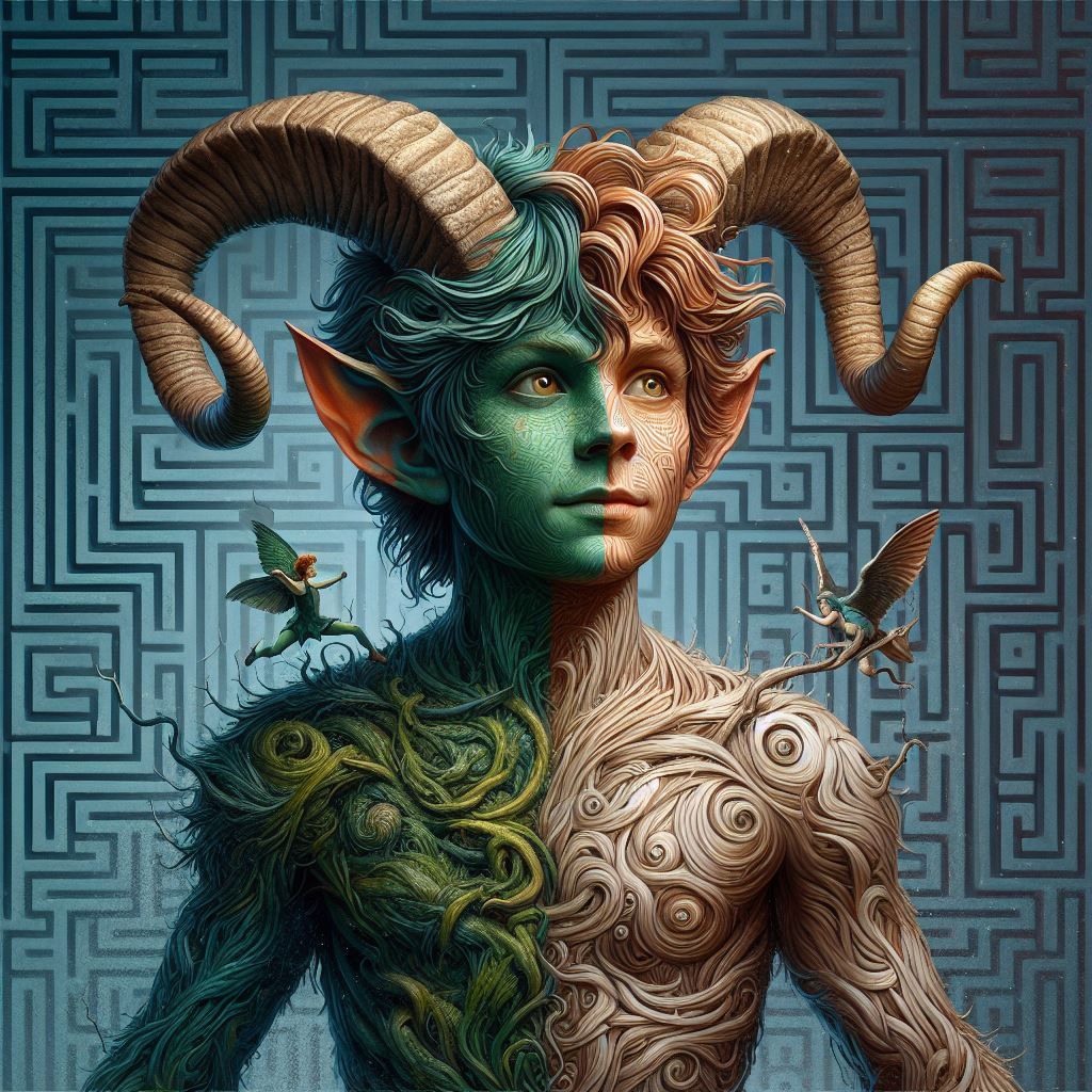 Inspired by the movie "Pan's Labyrinth" directed by Guillermo del Toro, and the Disney classic "Peter Pan"