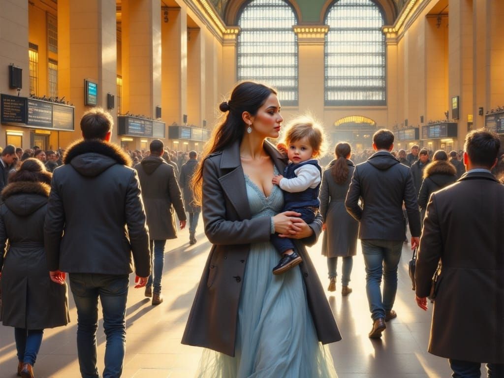 Virginia Gamely in Grand Central Station