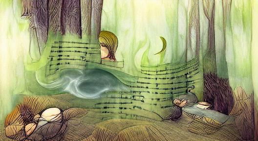 The Sound of Silence, storybook illustration