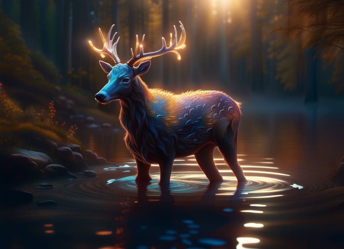 magic deer  by @Eva