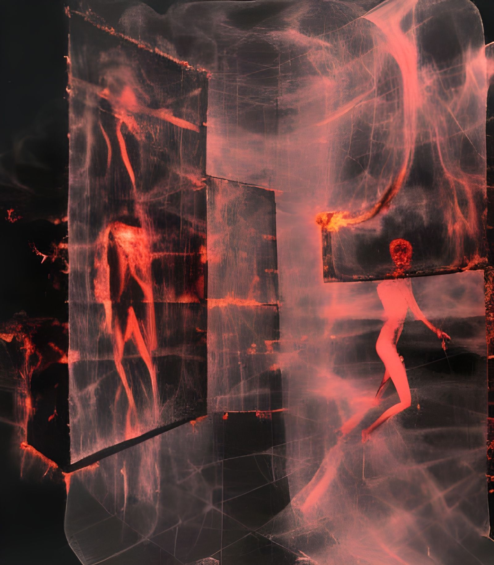 Hyperdetailed Photo of Burning Wraiths in Hyperrealism Style