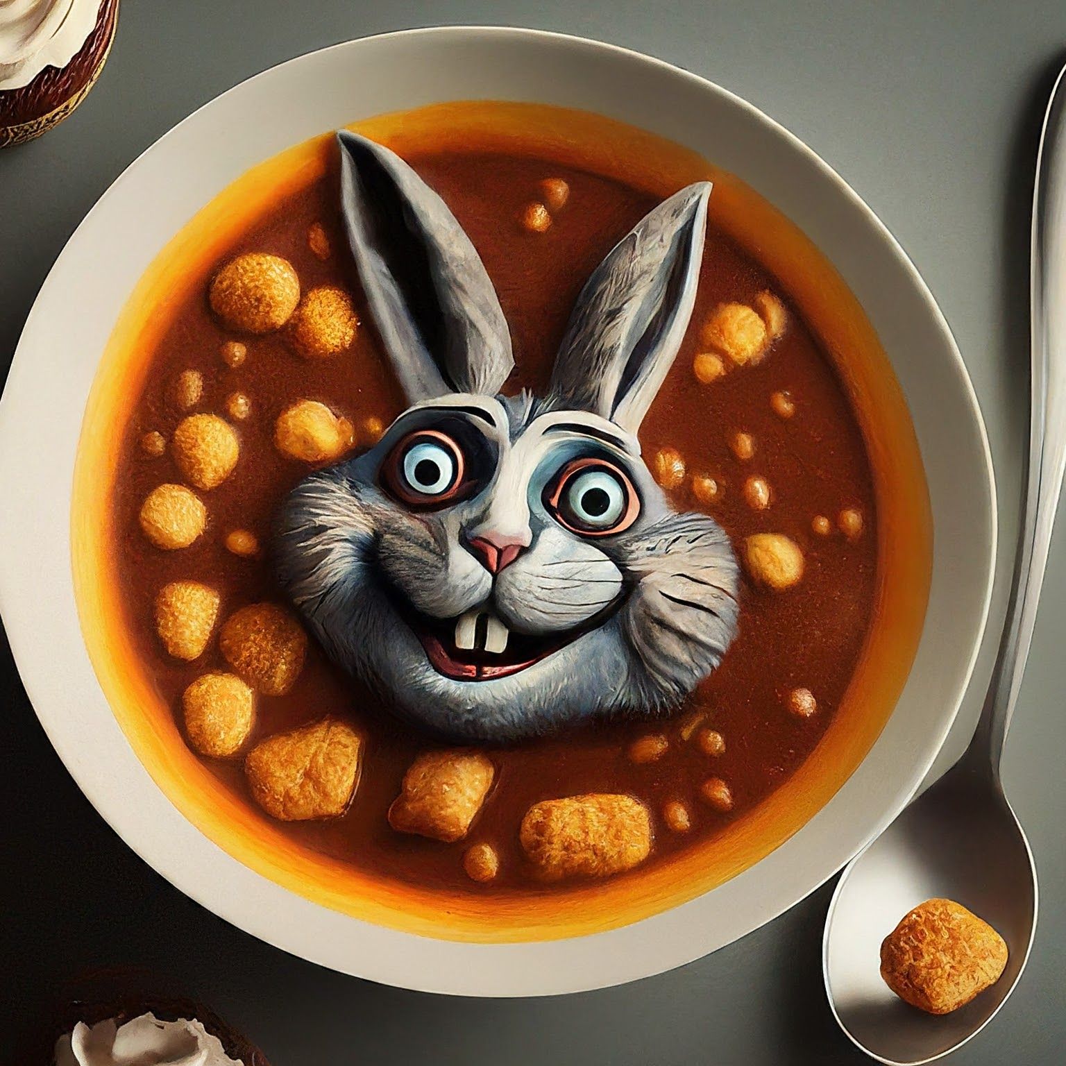 Soup-Happy Rabbit