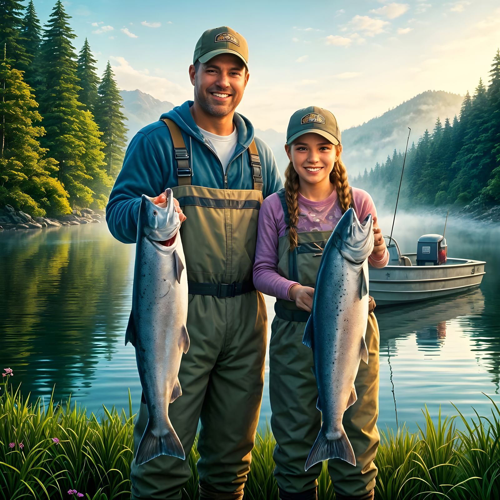 A father teaching a useful skill and quailty time with his daughter  by @Tiny Pearl Cat